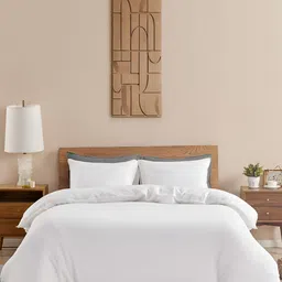 HOMEMONDE White Cotton 210TC Pure Cotton King Duvet Cover-image-40
