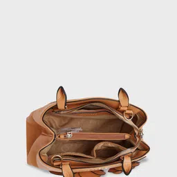 Caprese Women Solid Structured Leather Handheld Bag image 2