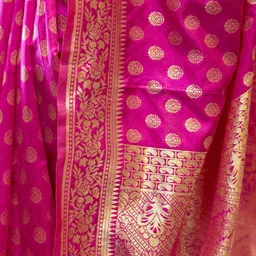 KALINI Ethnic Motifs Woven Design Zari Banarasi Saree image 3