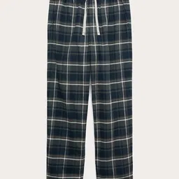 Marks & Spencer Pure Cotton Checked Loungewear Bottoms image 5