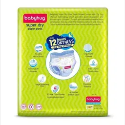 babyhug Super Dry Diaper Pants - Medium (74 pieces) - M image 2