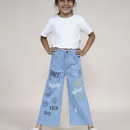 KiddoPanti Girls T-shirt with Trousers-image-5