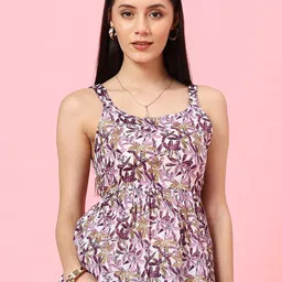 Istyle Can Women Printed Peplum Top-image-15