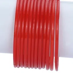 1ST TIME Set Of 14 Red Alloy Artificial Stones & Beads Bangles image 3