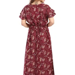 LIFE-TALE Printed Maxi Nightdress image 5