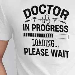 Seekbuylove Typography Printed Round Neck Short Sleeves Bio Finish Pure Cotton T-shirt image 5