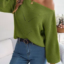HERE&NOW Women Cable Knit Pullover-picture-35