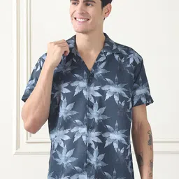 THE BEETEL HOUSE Men Polka Dot Sheer Printed Casual Shirt-picture-23