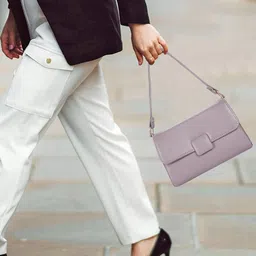 LOOKMUSTER Women Solid Structured Satchel Bag image 5