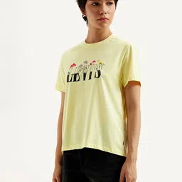 Levis Brand Logo Printed Pure Cotton T-shirt image 2