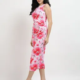 SZN Floral Print Bodycon Midi Dress image 3