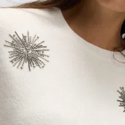 Marks & Spencer Women Embroidered Pullover image 4