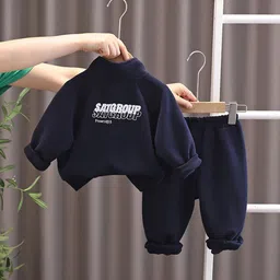 StyleCast x Revolte Boys Printed High Neck Sweatshirt With Joggers image 2