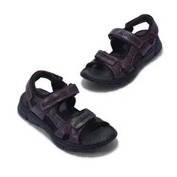 Woodland Men Leather Sandals-image-14