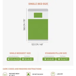 DDecor Brown & Pink Ethnic Motifs 144 TC Single Bedsheet with 1 Pillow Covers image 3