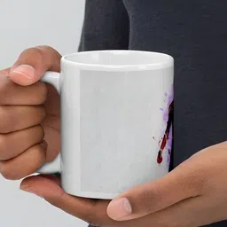 Mr UVD White & RedGraphic Printed Ceramic Matte Mug 350 ml image 3