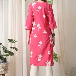 BKApparels Women Floral Printed Indie Florals Kurta image 3