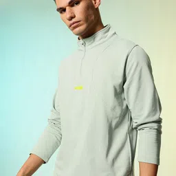 HRX by Hrithik Roshan Mock Collar Running Pullover Sweatshirt-picture-20