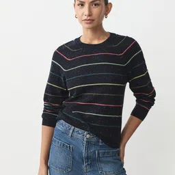 NEXT Multi-Striped Round Neck Pullover-image-85