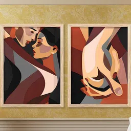 WALLLANE Brown Wood Wall Art-picture-14