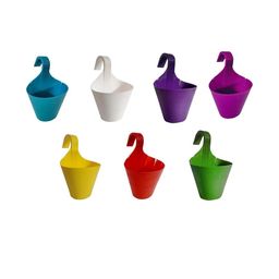 Go Hooked Set of 7 Multicolour Hanging Planters-picture-37
