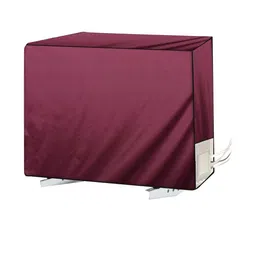 The Furnishing Tree Maroon Printed Air Conditioner Cover image 4