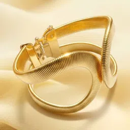 ORANGENYSHA Women American Diamond Gold-Plated Wraparound Bracelet-picture-29