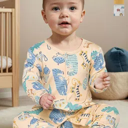 Juniors by Babyshop Boys Pack of 3 Printed Sleepsuit image 1