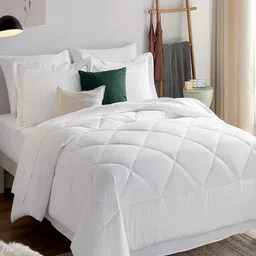 tundwal's White Geometric Microfibre Heavy Winter 300 GSM Double Bed Comforter-image-77
