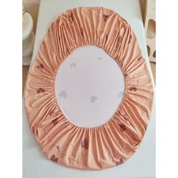 JC HOME Pink & Yellow Ethnic Motifs Single Bedsheet with 1 Pillow Covers image 5