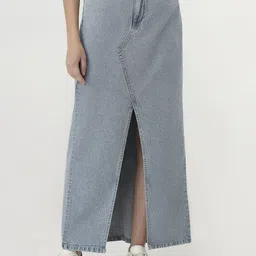 Kraus Jeans Women High Rise Straight Maxi Skirt image 1