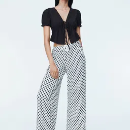 H&M Crinkled Drawstring Trousers-picture-34