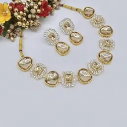 Women Click Stone studded Jewellery Set-picture-36