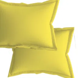 Sleeping Owls Yellow 210 TC King Bedsheet with 2 Pillow Covers image 2