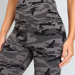 herathletics Self Design Women Multicolor, Grey Tights image 4