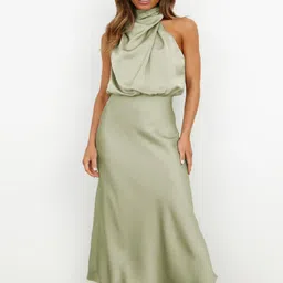 StyleCast Mock Neck Blouson Maxi Dress-picture-31