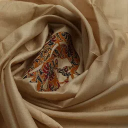 Meena Bazaar Ethnic Motifs Kalamkari Printed Pure Cotton Unstitched Dress Material image 5