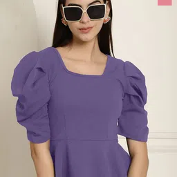 Metronaut Pack of 2 Puff Sleeve Peplum Top-picture-12