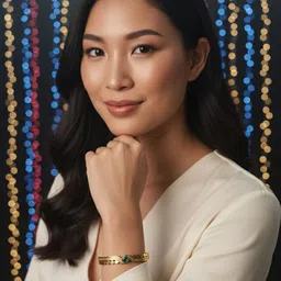 FIMBUL Unisex Antique Gold-Plated Cuff Bracelet image 3