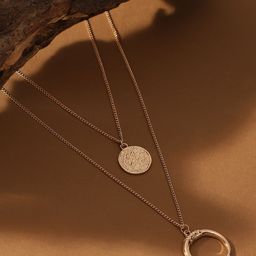 SOHI The Cosmo Gold Plated Layered Necklace-picture-28