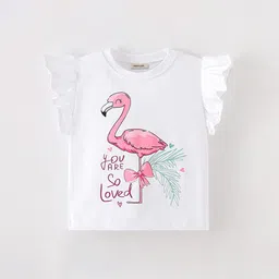 INCLUD Girls Printed Flutter Sleeves Top-picture-56