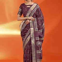 Anouk Rustic Bagh Zari Silk Cotton Sungudi Saree-picture-29