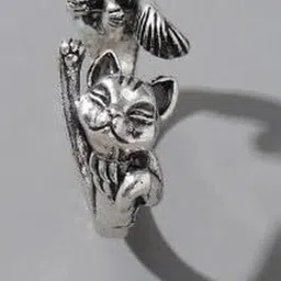 Lovemi Movements Silver-Plated Stone-Studded Adjustable Finger Ring-picture-41