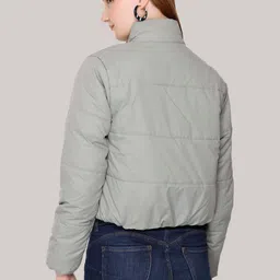 Metronaut Women Lightweight Crop Puffer Jacket image 4