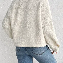 Outzidr Women Long Sleeves Knitted Jacket image 5