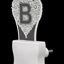 1ST TIME Red & White Printed Acrylic Abstract Shaped Shaped Wall Lamp image 2