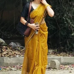 CaniBani Woven Design Silk Blend Banarasi Saree-picture-21