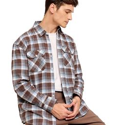 Mast & Harbour Men Comfort Gingham Checks Opaque Checked Casual Shirt-picture-44