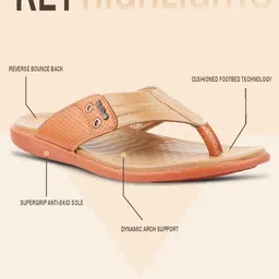 MEDIFEET Men Slip-On Countryside Open Toe Flats image 4