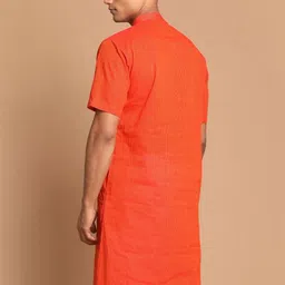 JBN Creation Men Striped Handloom Kurta image 2